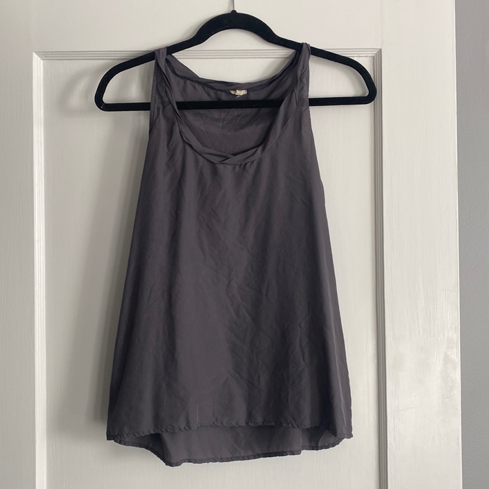 J.Crew silk tank - cowl neck, excellent condition